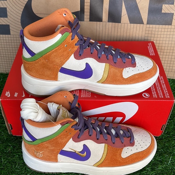Nike Dunk High Setsubun UP PRM WMNS Sail/Canyon Purple sneakers - athletic shoes - Picture 15 of 16